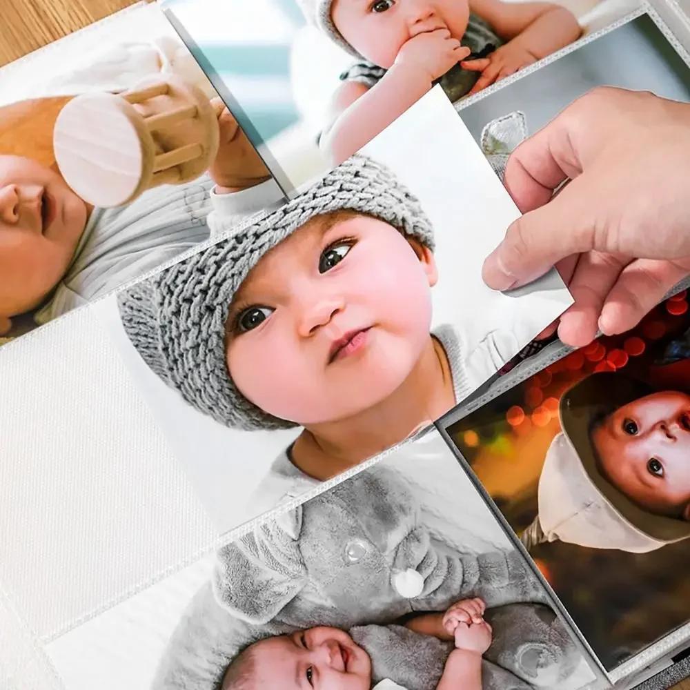 1Pcs New 300 Pockets Linen Photo Album Slip-in Interleaf Type 6 Inch Photo Storage Book Picture Albums for 4x6cm 6inch Photo