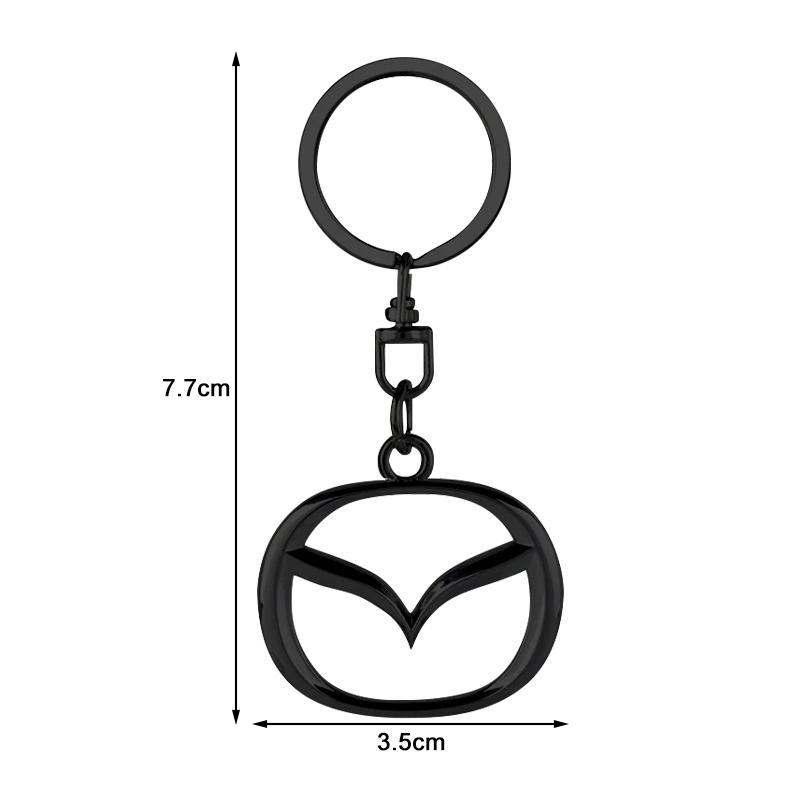 1 dona 3D Metall Avtomobil Nishoni Kalit Halqasi Sink Qotishmasidan Kalit Halqalar Mazda 6 3 CX5 5 2 323 CX7 Demio Atenza Axela MX30 CX30 CX3 CX9 RX8 RX7 uchun Avto Aksessuarlar