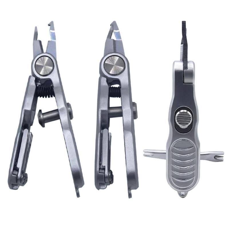 Fly Tying Fishing Line Cutter Scissors Aluminum Construction Sliding Lock Mechanism For Easy Carrying On Vests Bags