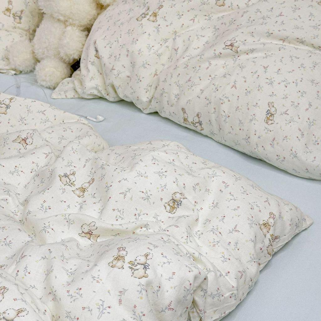 A-Class Cotton Duvet Cover: Double Layer Gauze for Fresh & Simple Style, Fits Single/Double Beds