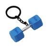Gym Gifts DIY Barbell Keychain Gym Lovers PVC Charms Bags Keychain Dumbbell Kettlebell Pendant Keychain Jewelry Accessories