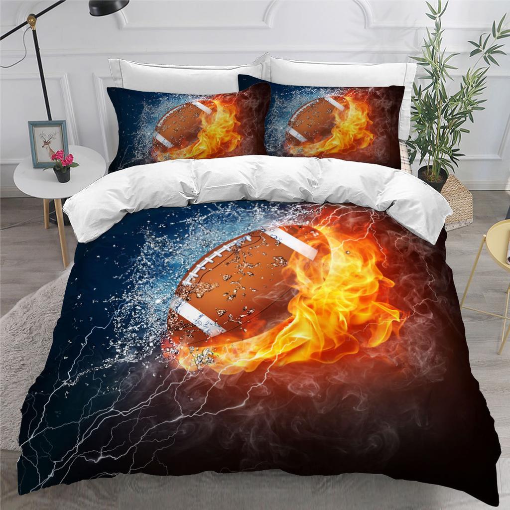 Rugby American Football Home Textile Digital Printing Three-Piece Bedset Bedset