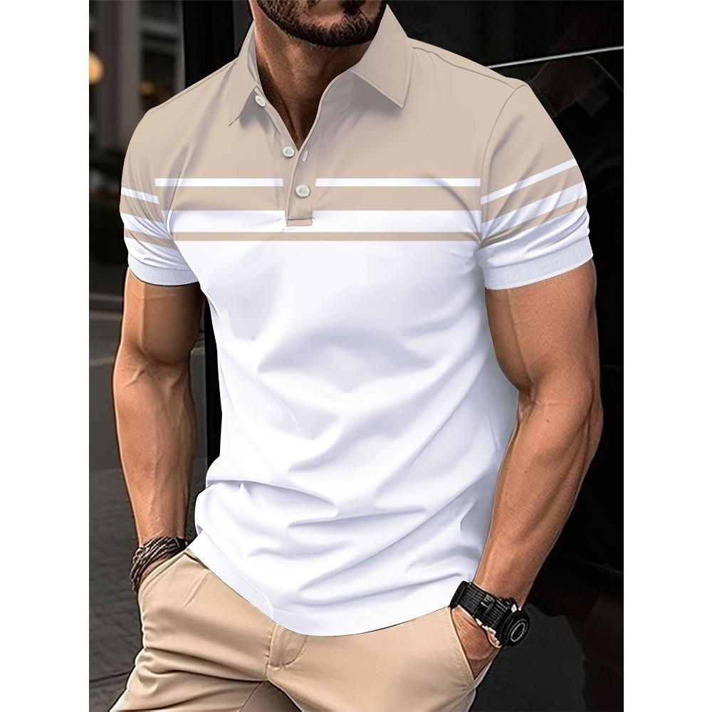The new men's polo shirt for summer adopts 3D printing technology, which is breathable, lightweight, casual, and refreshing