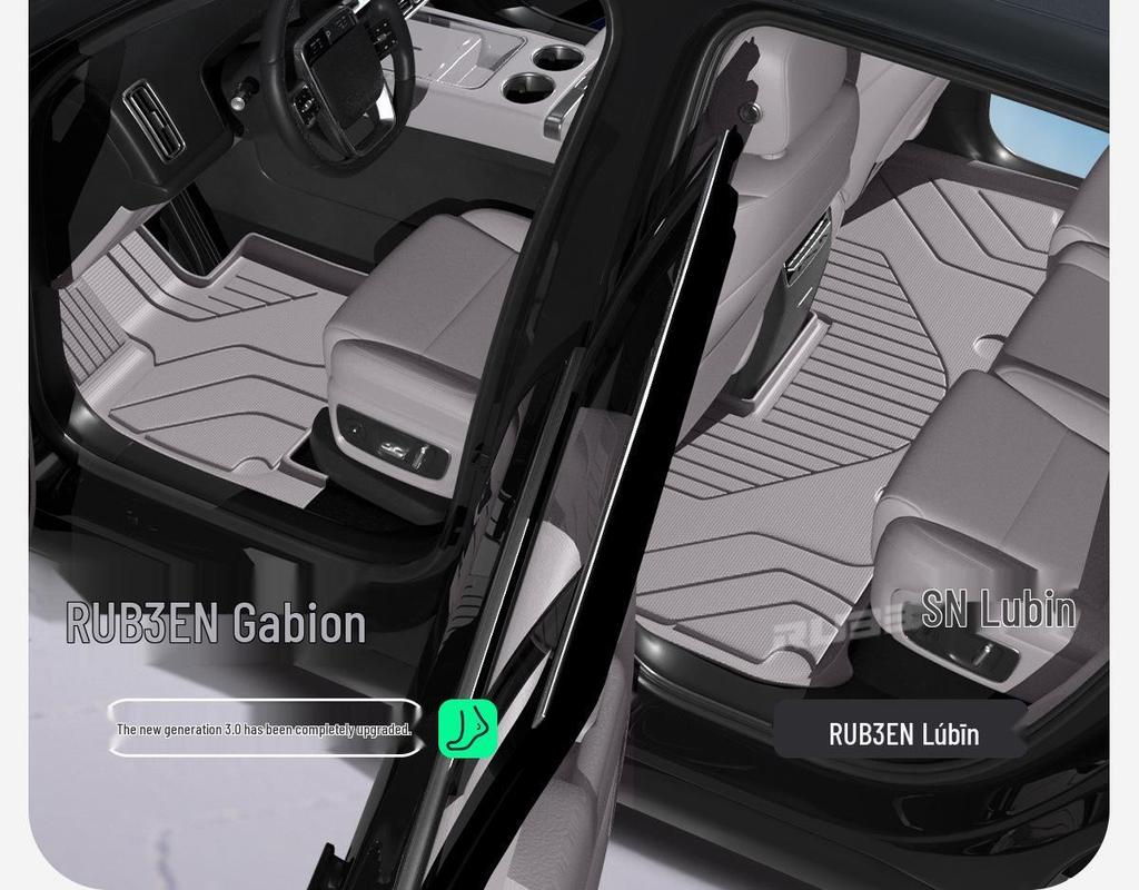 Pamir Brown TPE Floor Mats for Nio ES8 - Complete Car Interior Accessory Set