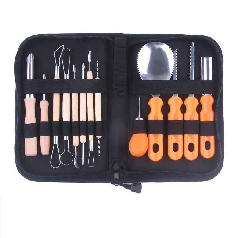 14Pcs Halloween Pumpkin Carving Kit Tools Pumpkin Carving Knife Fruit Kids Pumpkin Carving Kit Adults Professional Knife