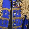 Korean Men's Palace Suit with Tassels - European/American Style Presidential Military Costume