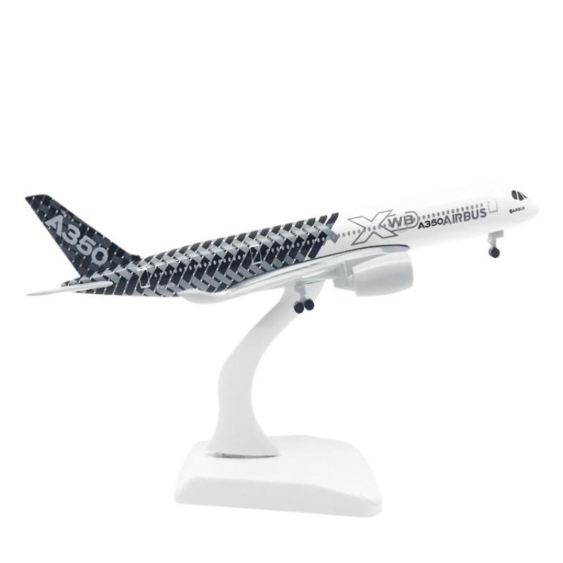 

20CM Airplane Kids Toys A350 XWB Airline Alloy Metal Diecast Aircraft Model 1 400 Model Planes for Collection Gift белый/чёрный
