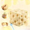 Cheese Shaped Stress Relief Toy Soft Cube with Clay Filling Sensory Fidget for Relaxation and Focus Suitable for Office and Home Use