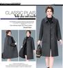 2025 New Autumn/Winter Double-Sided Cashmere Coat for Middle-Aged & Elderly Women - Mid-Length, High-End Wool Overcoat
