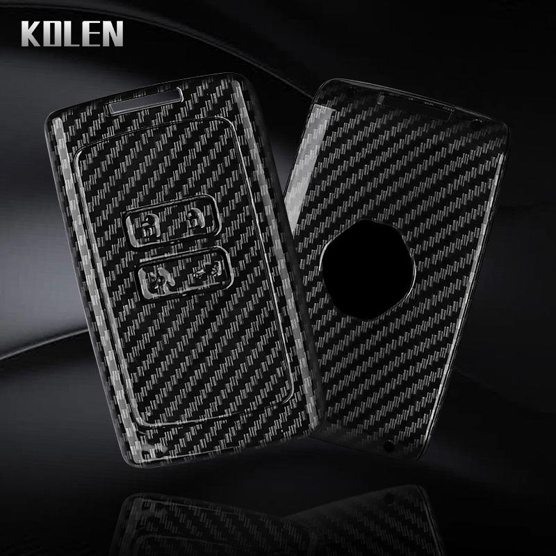 ABS Koolstofvezel Autosleutelhoesje Cover Voor Renault Koleos Captur Megane Clio Scenic Talisman Arkana Voor Dacia Sandero