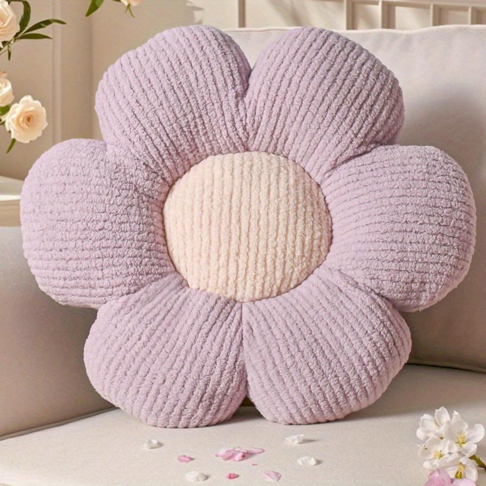 PP Cotton Stuffed Flower Plush Pillow Soft Chair Mat Comfortable Car Seat Pillow Home Decoration