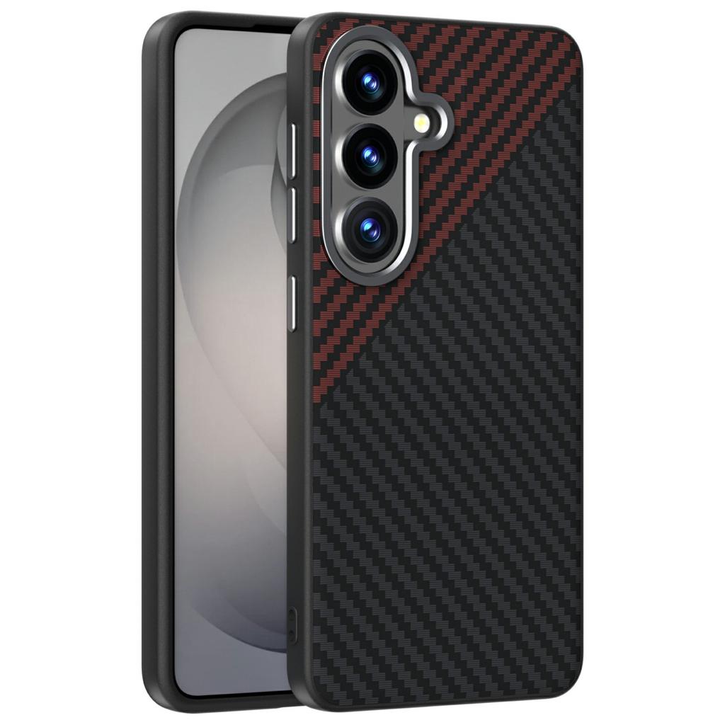 ABEEL For Samsung Galaxy S26+ Magnetic Case Carbon Fiber Texture Phone Back Cover