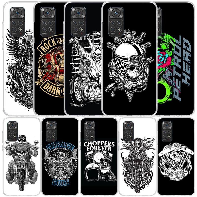 Motorcycle Gear Phone Case For Xiaomi Redmi Note 15 14 14S 13 12S 12 Pro Plus 11S 11 11T 11E 10S 10 + Soft TPU Back Cover Redmi