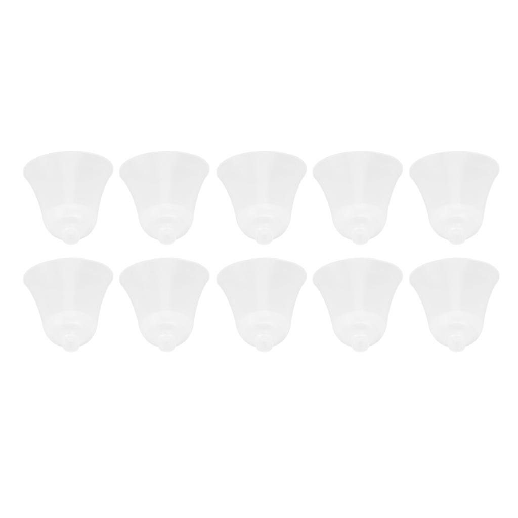 10PCS Hearing Amplifier Domes Replacement Silicone Soft Earplug Eardrum Heads Earbud Tips White