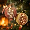 Sparkling Foam Ornaments Handmade Glitter Christmas Tree Pendant, Imitation Pearls Pomegranate Shaped Decorative Wedding Table Centerpieces