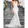Elegant Satin Polyester Mermaid Evening Dress With Zipper For Formal Events