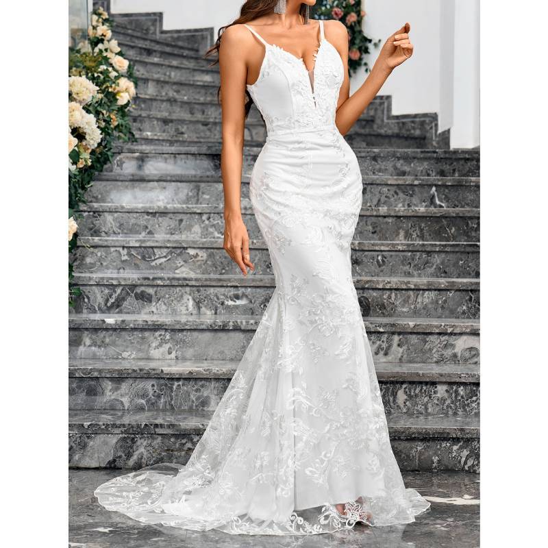 Elegant Satin Polyester Mermaid Evening Dress With Zipper For Formal Events
