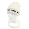 Pristine Knit Cap COCO Mark Knit Hat White Cashmere Women AAB112 Used