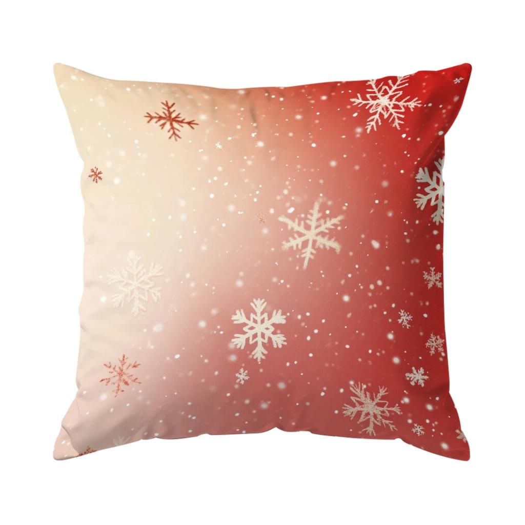 Christmas Snowflakes Cushions Pillowcase Polyester Cushion Cover Throw Pillow Pillowcover Home Car Sofa Decor