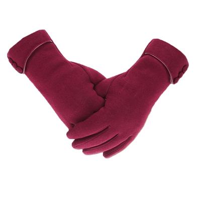 Winter Women Fleece Warm Keeping Screen Glove Outdoor Sport Riding Skiing