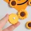 Sonnenblumen-Harz-Kühlschrankmagnete Set mit 6 Stück Kleine, Mittlere, Große Größen Dekoratives Küchenmagnet für Zuhause und Büro