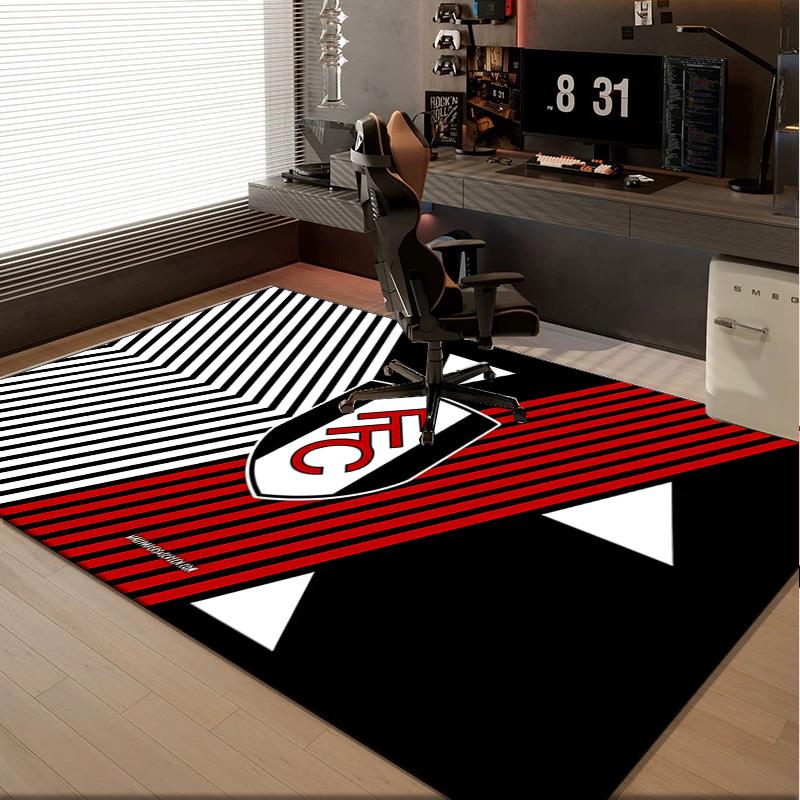 1PC rug Fulham Crest Design Carpet, Chair Rug,Area Rug for Office Bedroom living rooms bedroom, Doormat decor Christmas fan gifts