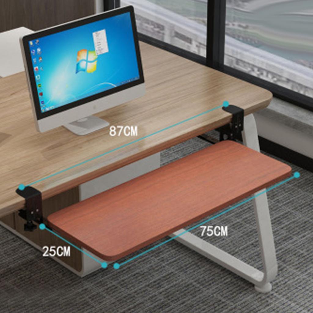 Keyboard Sliding Tray Punch Free Keyboard Stand Drawer Adjustable Height Computer Desk Extender