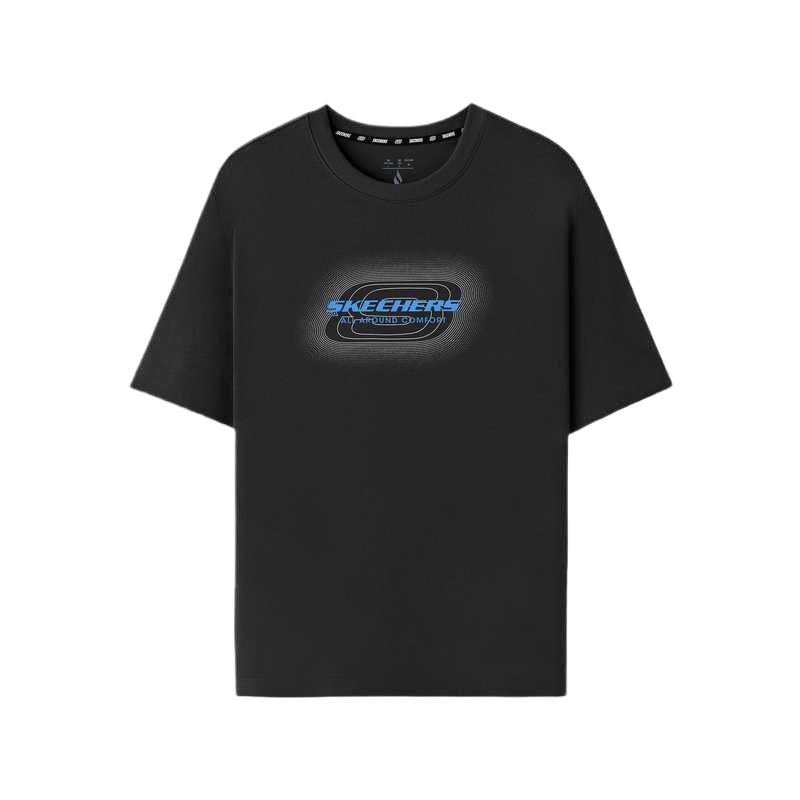 Skechers Solid Color Breathable Round Neck T-Shirt Unisex tops L126U040-0018 XS