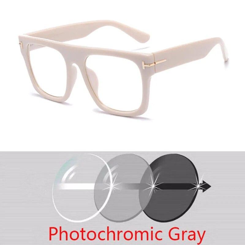 Oversized Glasses Men Luxury Steampunk Big Hyperopia Women Reading Photochromic Prescription 0 +0.5 +1.0 +2.0 To +6.0