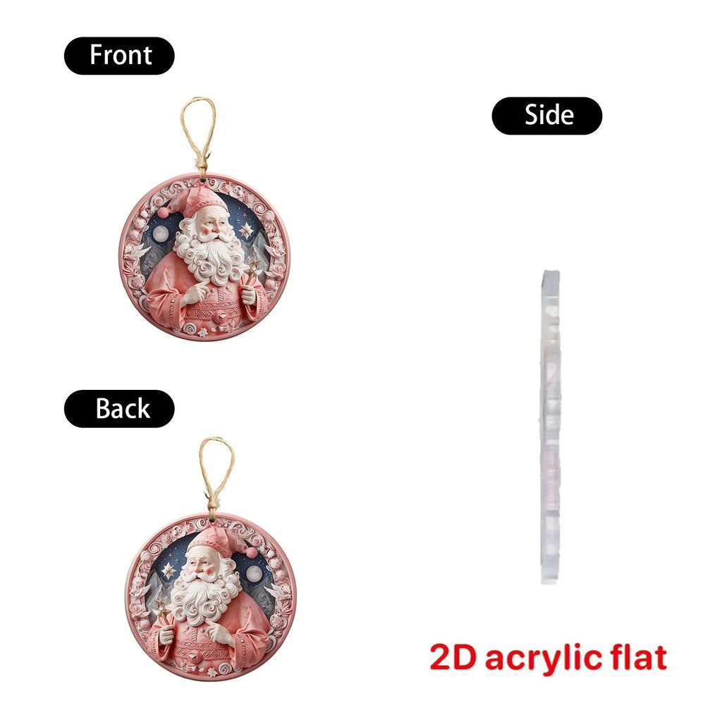 Christmas Ornaments, Holiday Decorations Christmas Ornaments Acrylic Flat Christmas Tree Home Decorations Ornaments