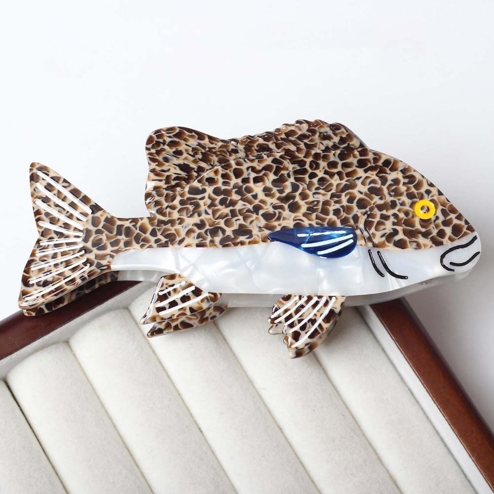 Sweet Acetate Fish Hair Claw Noctilucent Acetic Acid Sperm Whale Shark Clip Hair Accessories Grab Clip Animal Hair Clip Daily