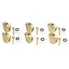 6PCS Guitar Tuner Machine Handle Tuning Key Button Head Metal Guitar Tuning Peg Button Gold