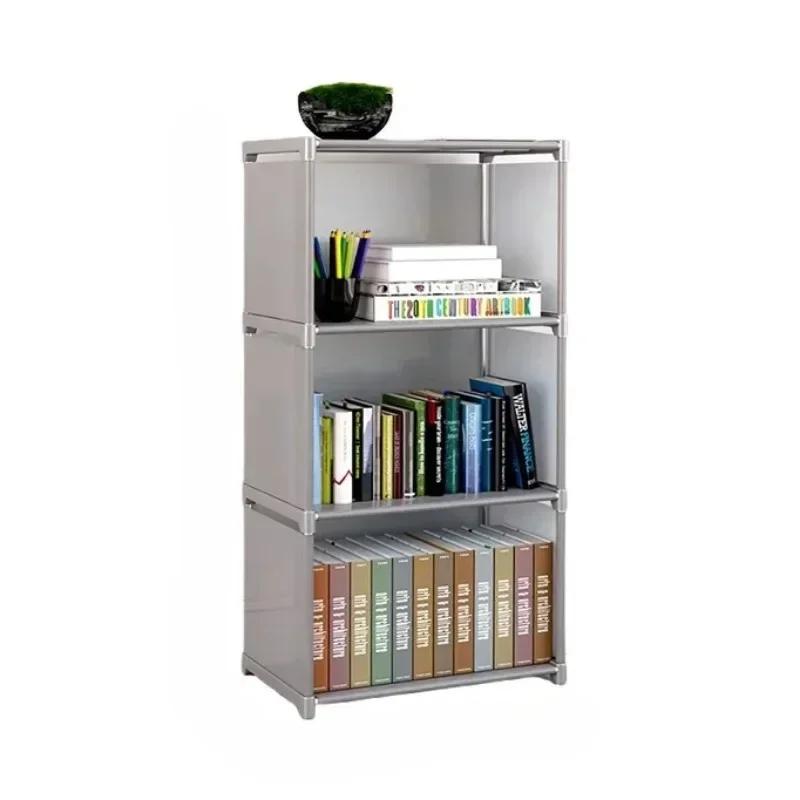 Simple Bookshelf Floor Standing Multi-Layer Book Organizer Easy Assembly Portable Bookcases Household Simple Book Display Rack