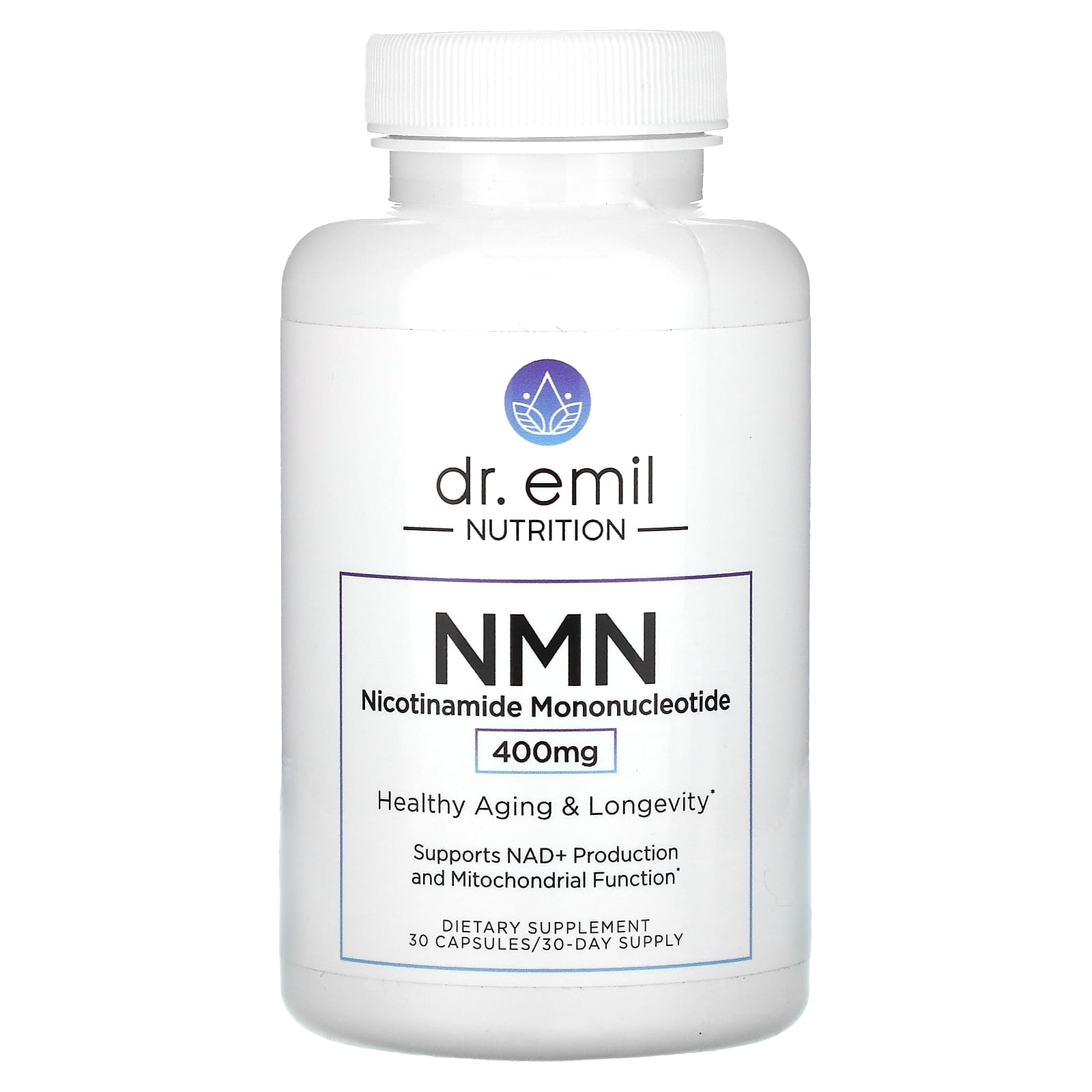 

Dr. Emil Nutrition, Nmn, 400Mg, 30 Capsules