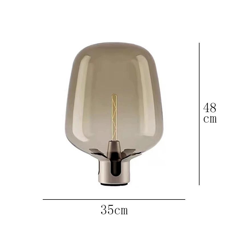 Nordic Modern Glass Table Lamp - Creative, Stylish Lighting for Living Room, Bedroom, Hotel, or Model Room