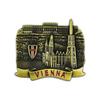 Austrian 3D Resin Fridge Magnet - Vienna & Salzburg Creative Souvenir