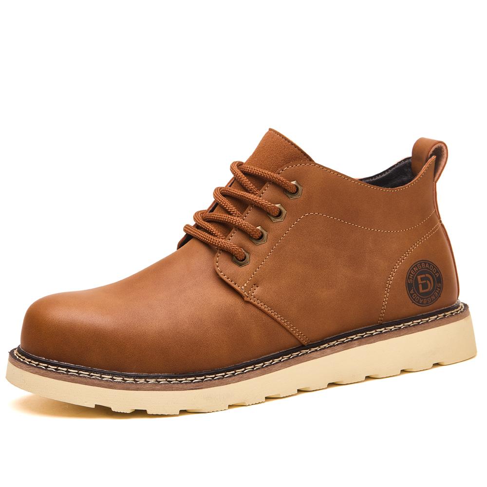 Waterproof Men's Leather Boots Anti-smash Anti Puncture Work Boots Safety Shoes Men Indestructible Shoes Steel Toe Boots Men