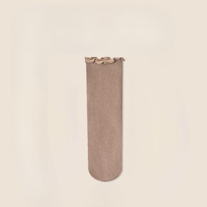 Female Autumn and Winter Style Snow Add Pile To ThickEN To Keep Warm Sleeping Floor In Tube Lace Socks