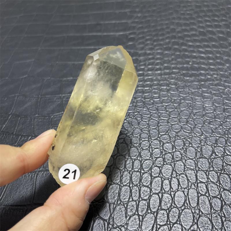 Hot for sale!Natural yellow crystal wand point crystal smoky topaz point reiki healing as a gift