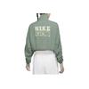 Nike Sportswear High Neck Woven Logo Jacket Women Jackets Grass-Green DX6151-311