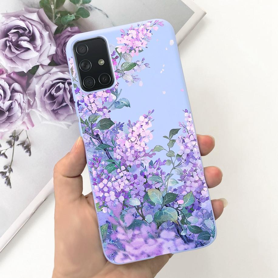 For Samsung A51 A71 A31 Phone Case Fashion Pattern Liquid Silicone Full Protection Back Cover For Samsung Galaxy A 51 71 31 Capa