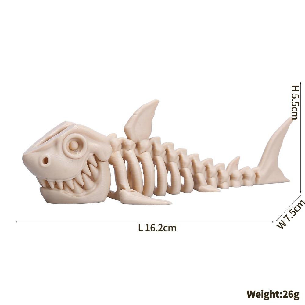 Giocattolo Dinosauro Stampato in 3D Statuetta Scheletro T-Rex Mosasaurus Preistorico da Collezione Articolato Decorazione da Scrivania per Adolescenti