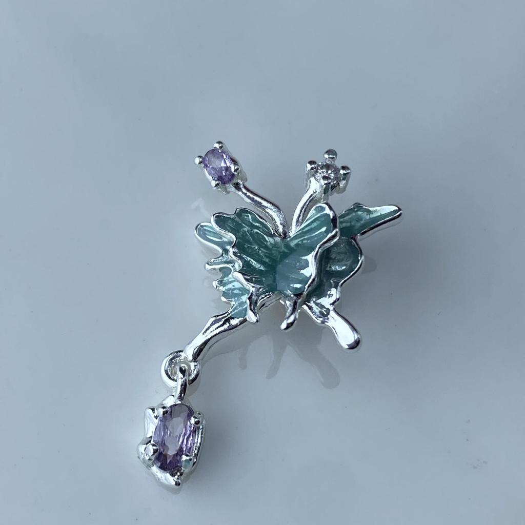 Zirkonfarbene Schmetterlings-Abstandshalterperlen für DIY-Schmuck