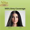 Neha Salon Skip Crème Hair Colour, Ammonia-Free Formula, Pack of 4 * 20g+20ml - Natural Black