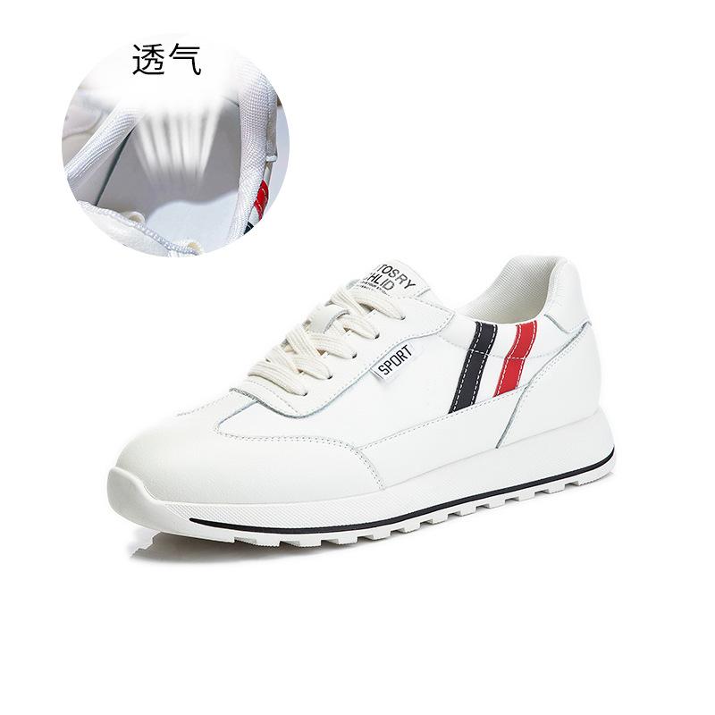 

Весна 2025 новые одинарные туфли женские спортивные и повседневные туфли с мелким вырезом женские туфли на плоской подошве для бега дышащие белые туфли 40 бежевый