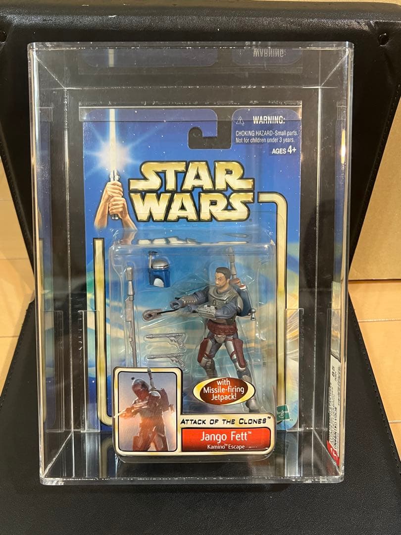 

[USED] Star Wars Jango Fett Blue Helmet AFA85 Authenticated