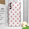 Korean Cute Cherry Bow Silicon Phone Case for Samsung Galaxy S22 S23 S24 S25 Plus Ultra S21 FE Clear Soft Shockproof Back Covers