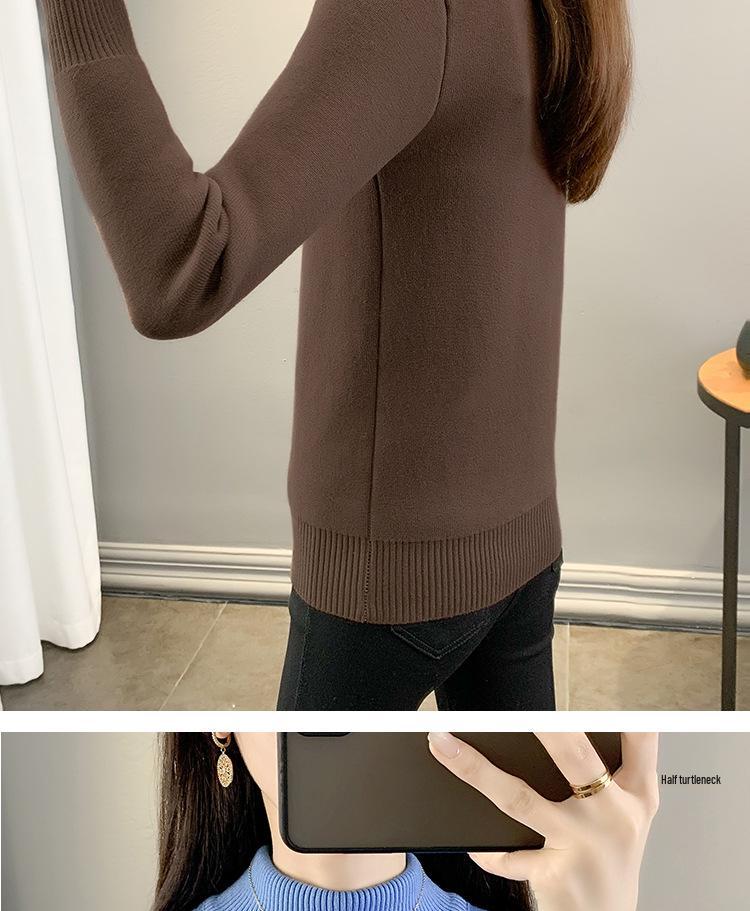 2025 Women's Plus Velvet Knitwear: Thick Warm Autumn/Winter One-Piece Sweater