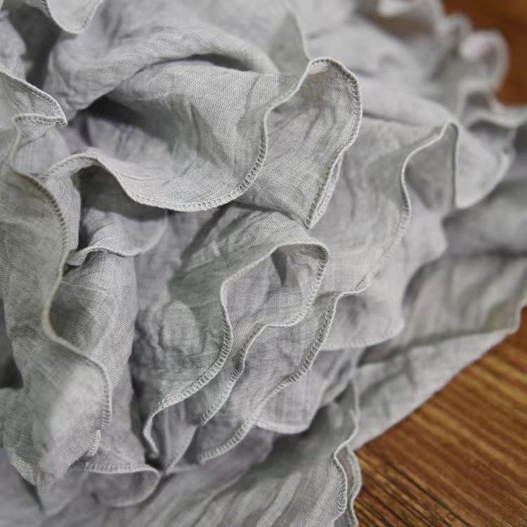 Women Summer Solid Vintage Pleated Long Skirts Ladies Elastic Waist Beach A-Line Skirt