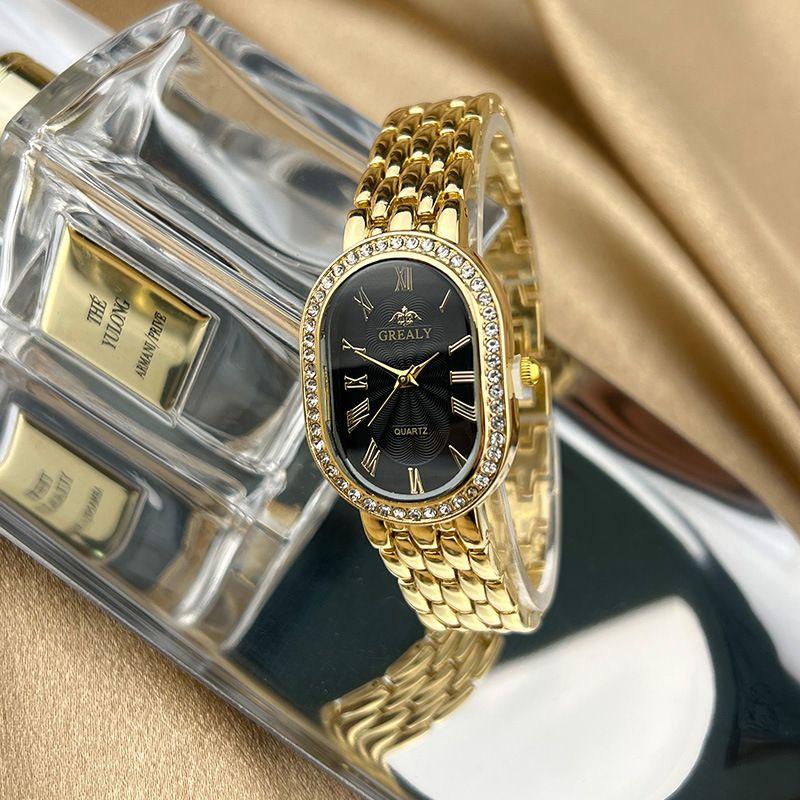 Francouzské ležérní módní jemné dámské kamínky malé destičky lehké luxusní dámské náramky elegantní quartz hodinky